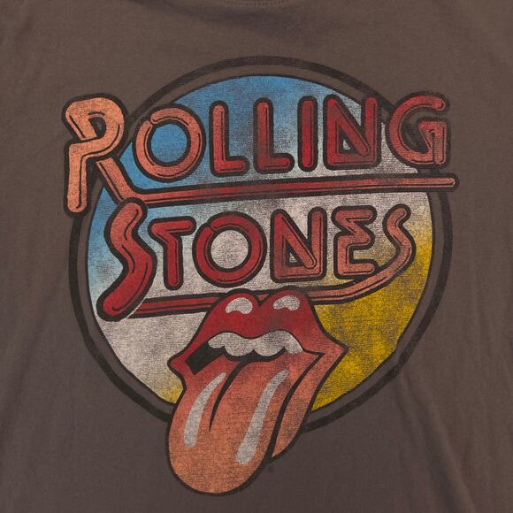 The Rolling Stones Band Crew Neck Short Sleeve T Shirt Mens Size XL Gray - Picture 4 of 9